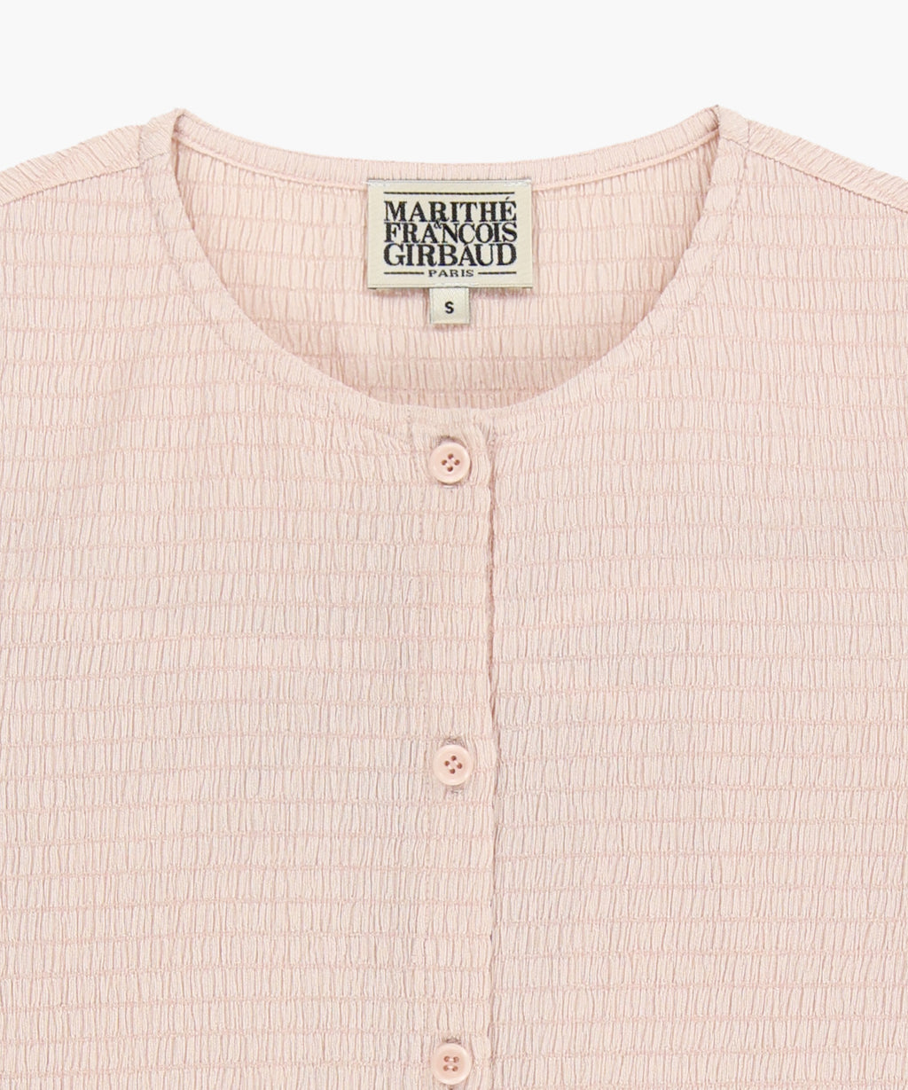 Marithe & Francois Girbaud - Crinkle Sleeveless + Cardigan Set (Pink) product image 11 | TRAB K-Fashion Australia