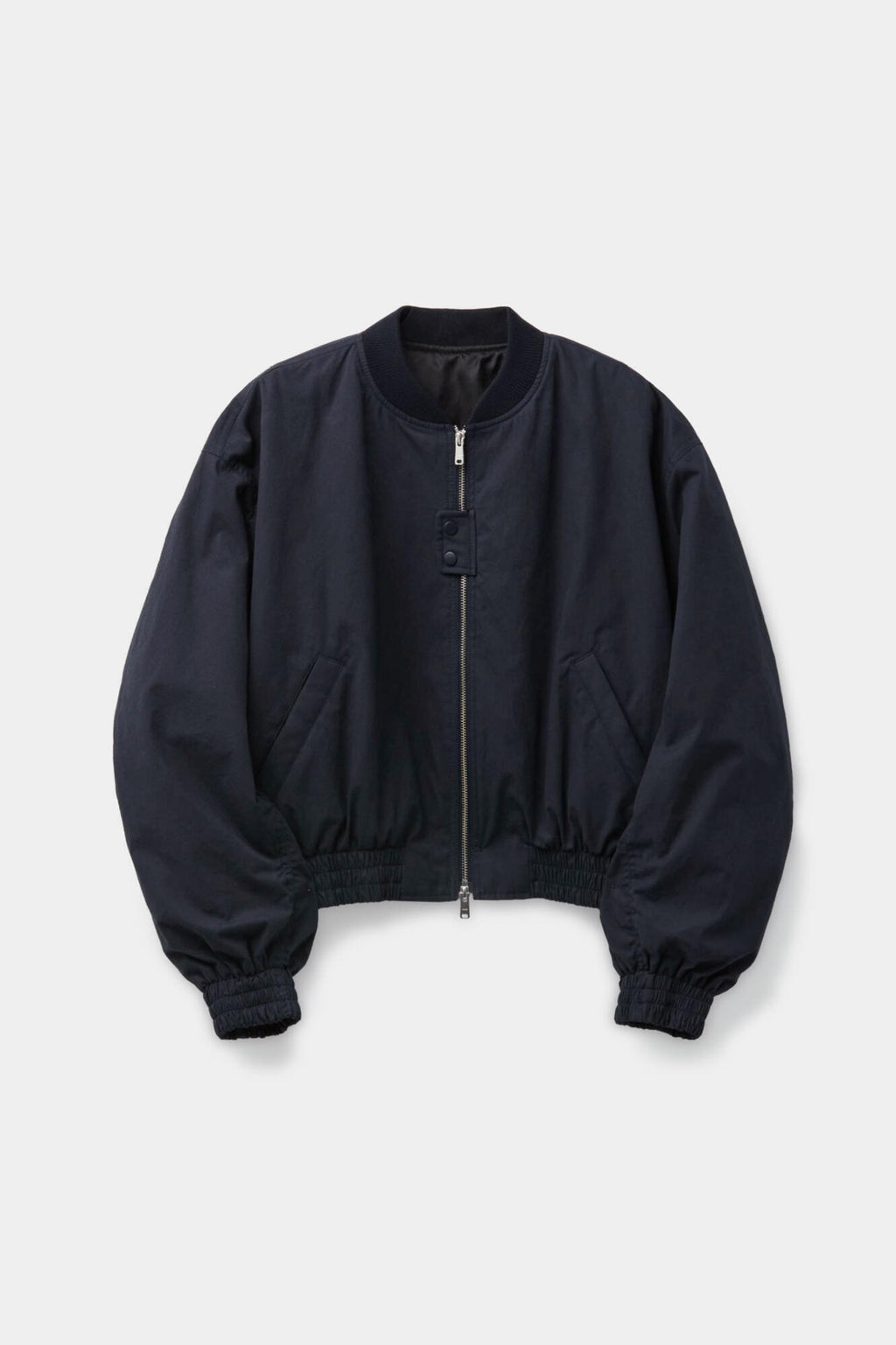 Coor - Peached Cotton Crop Bomber (Dark Navy) product image 1 | TRAB K-Fashion Australia
