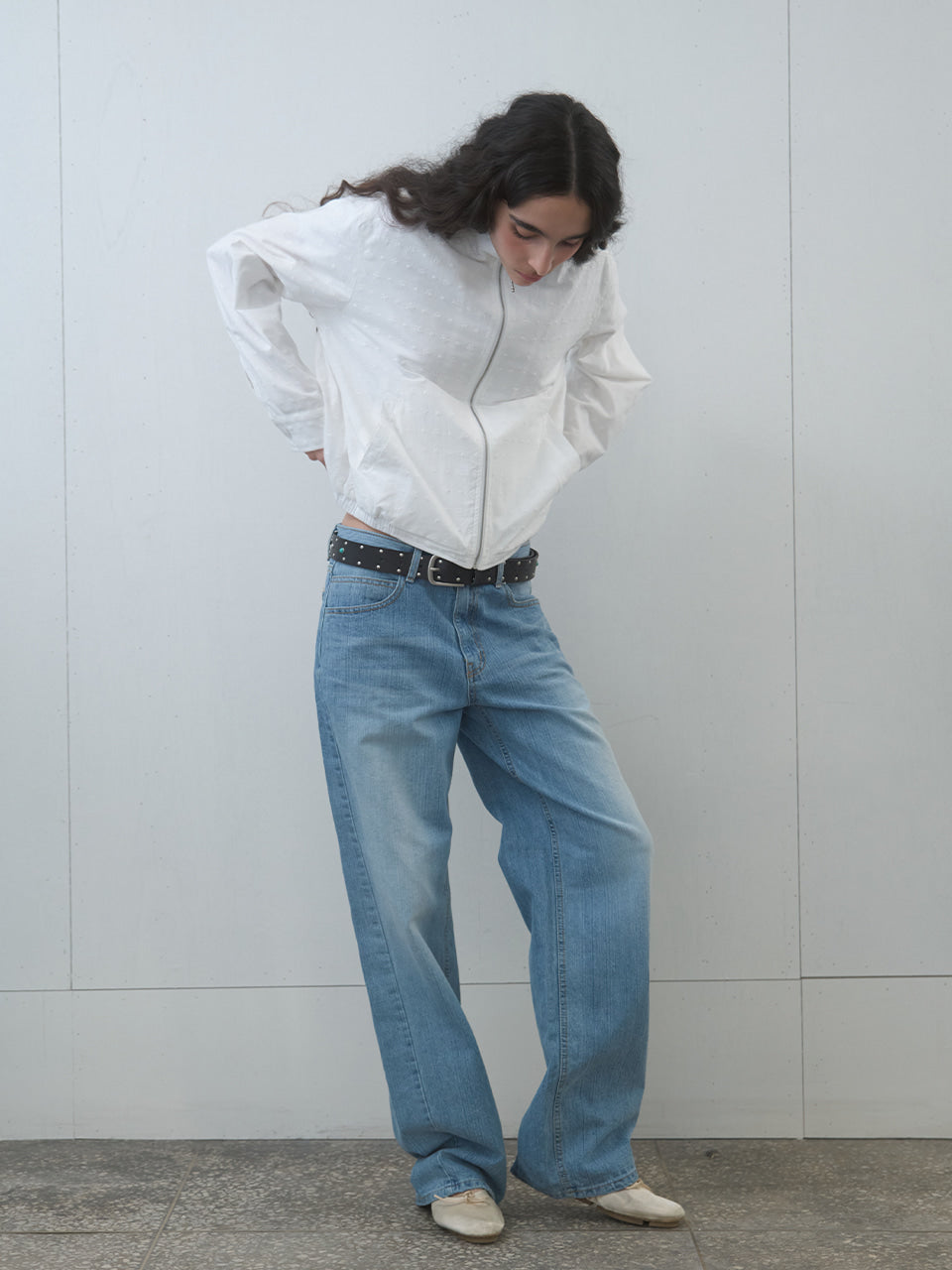 Kijun - Punching Lace Blouson (Off-White) product image 8 | TRAB K-Fashion Australia