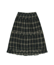 Coyseio - Shirring Midi Skirt (Check) product image 1 | TRAB K-Fashion Australia