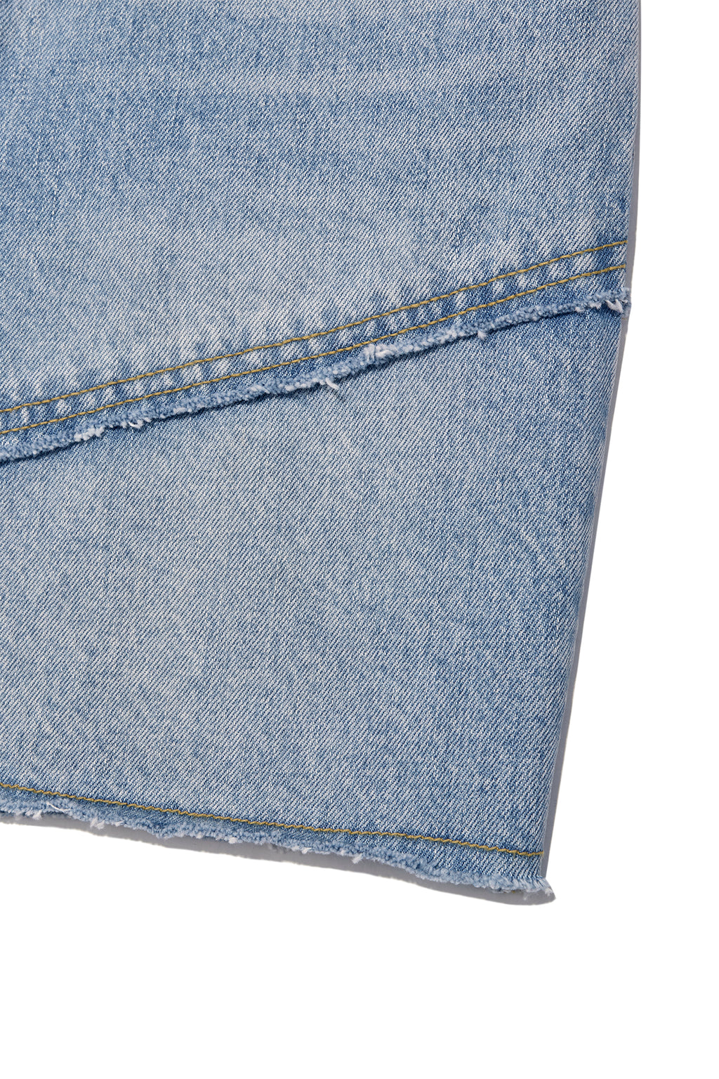 Matin Kim - Cut Line Point Denim Shorts (Blue) product image 5 | TRAB K-Fashion Australia
