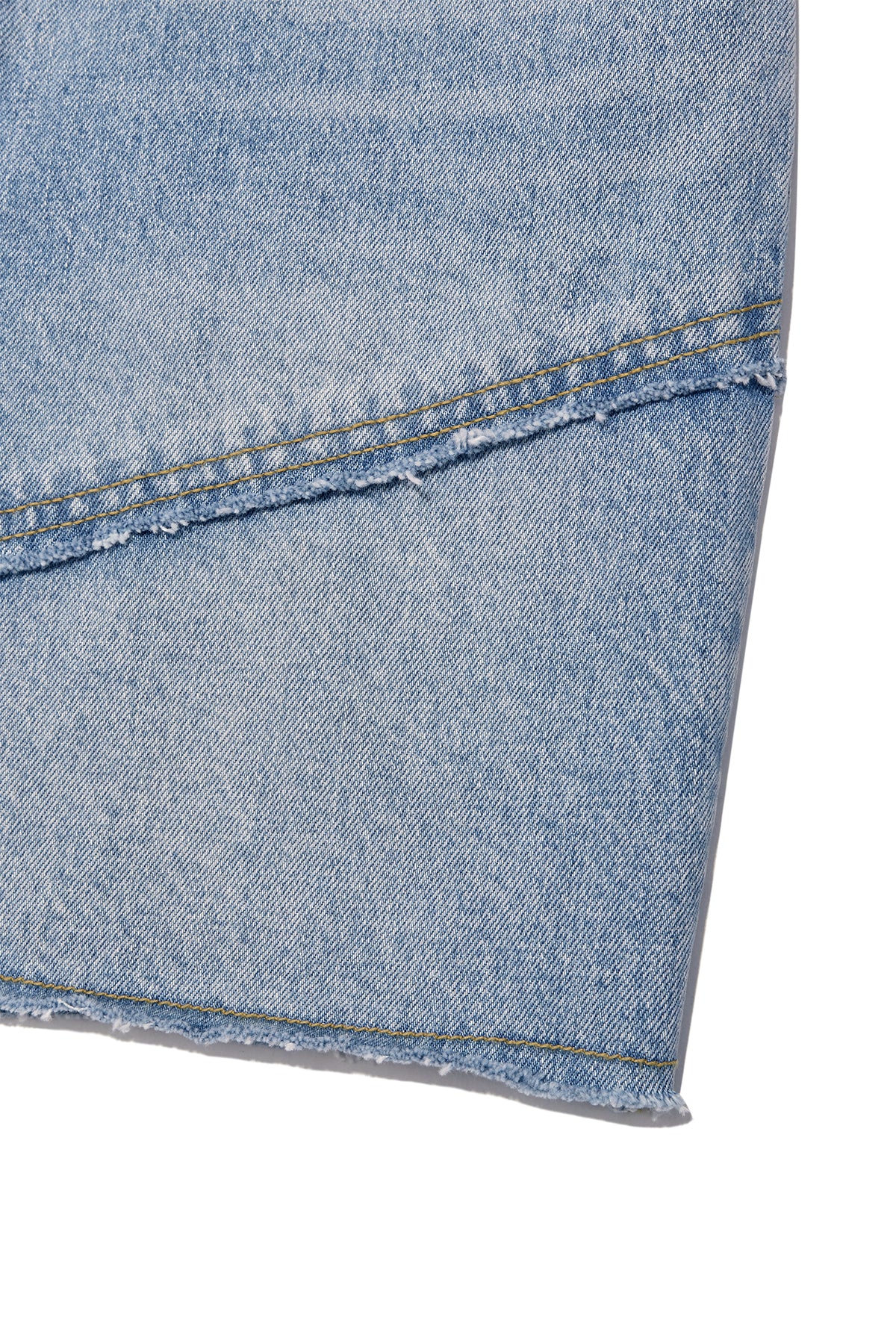 Matin Kim - Cut Line Point Denim Shorts (Blue) product image 5 | TRAB K-Fashion Australia