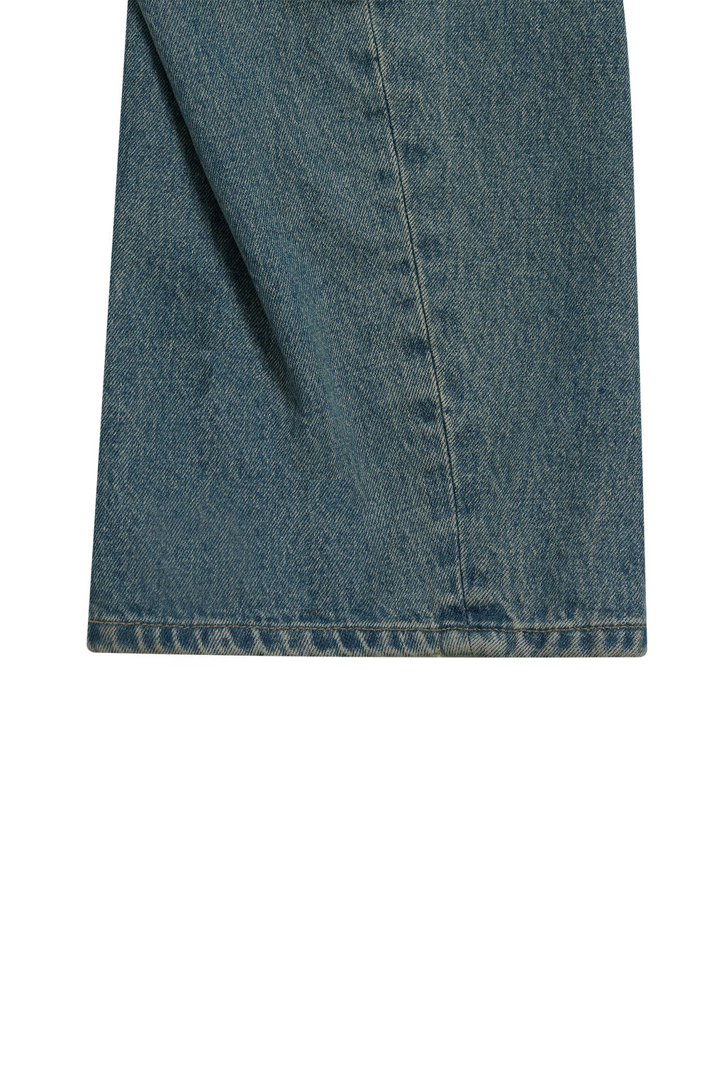 STU - Twist Curved Denim Pants (Mid Blue) product image 20 | TRAB K-Fashion Australia
