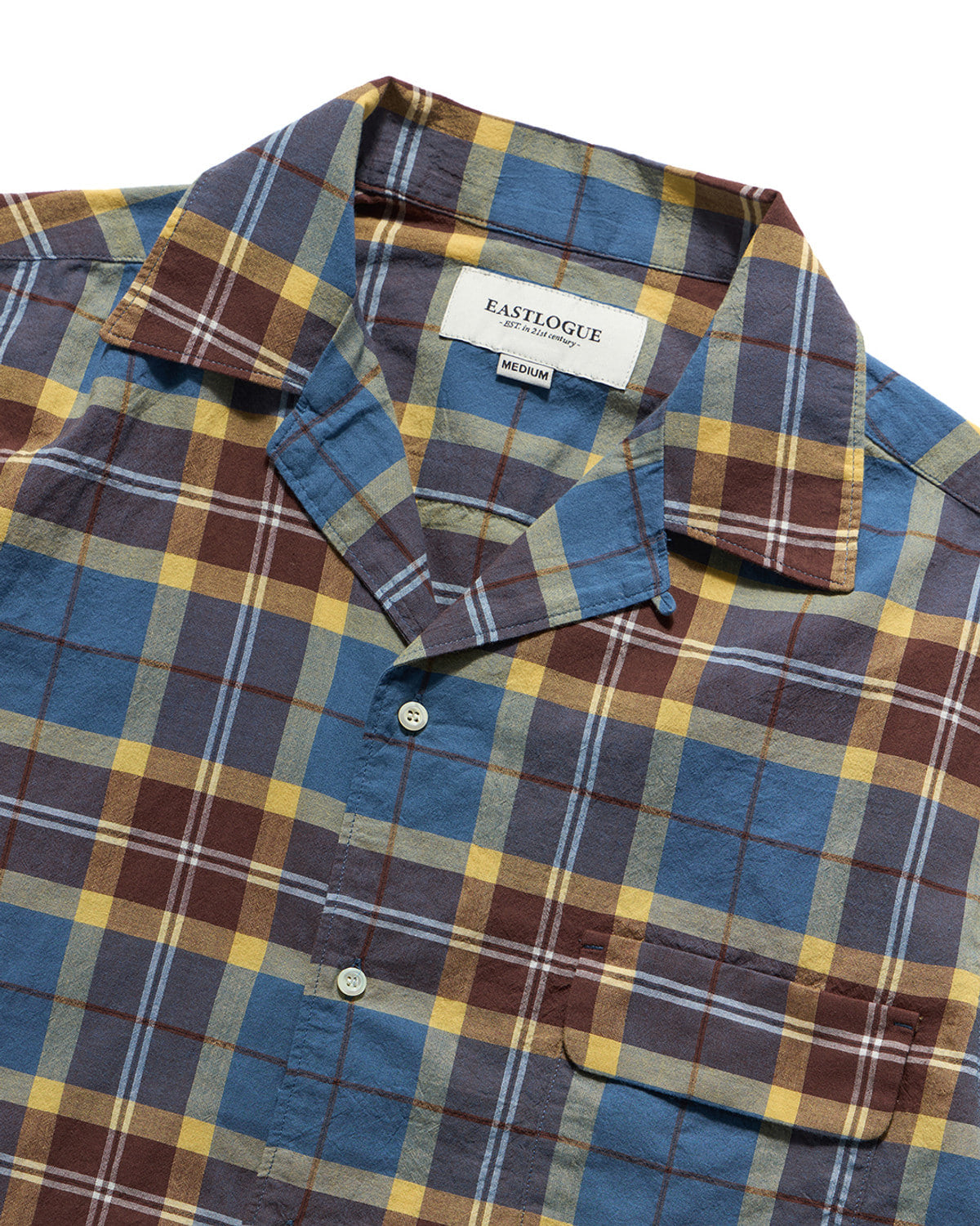 Eastlogue - Holiday Half Shirts (Multi Blue Check) product image 7 | TRAB K-Fashion Australia