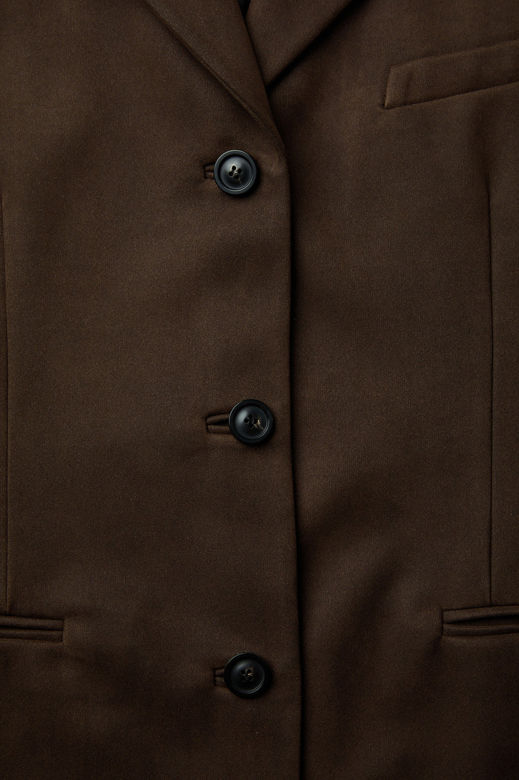 Coor - Fake Suede 3-Button Blazer (Dark Brown) product image 6 | TRAB K-Fashion Australia
