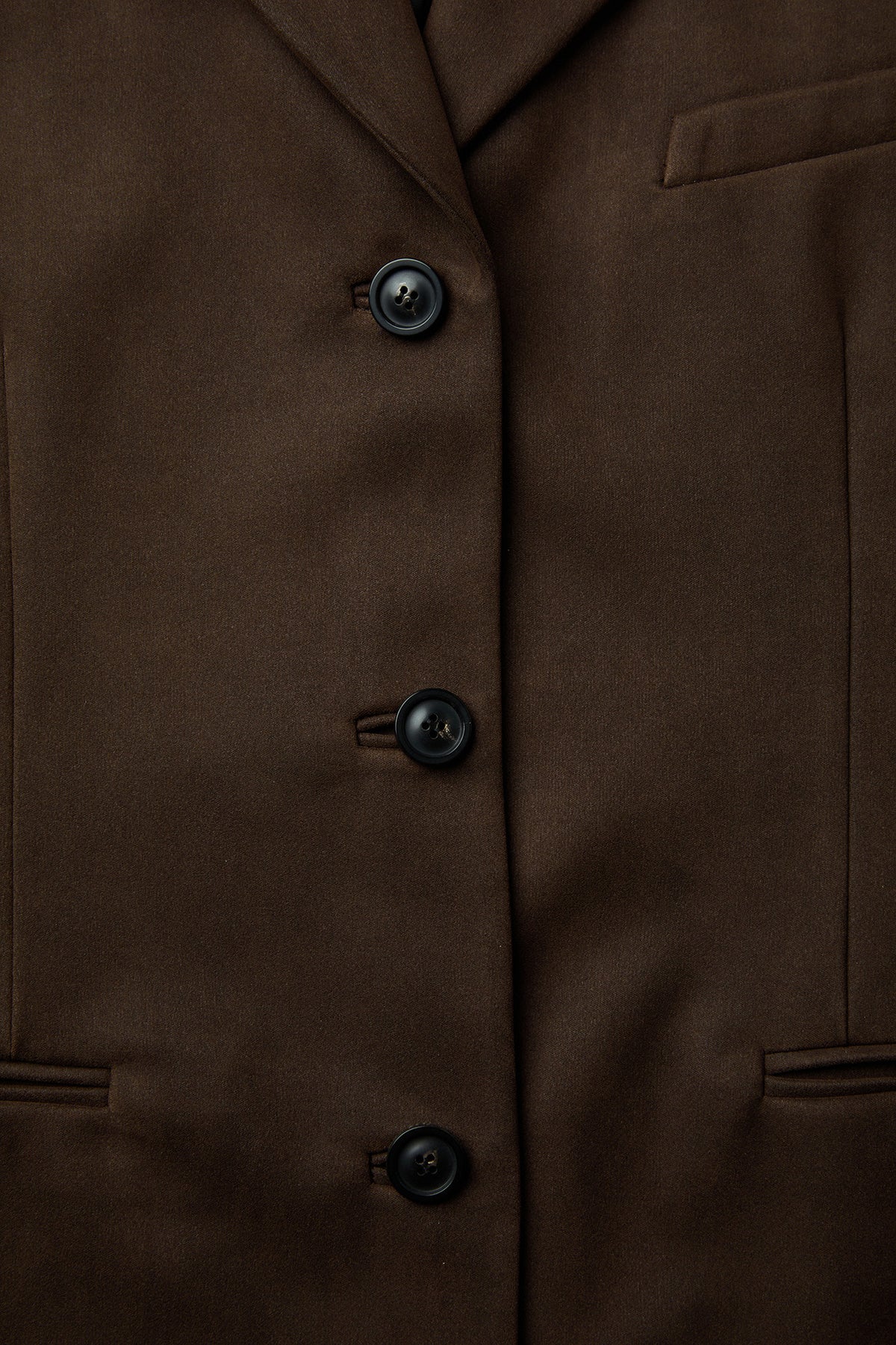 Coor - Fake Suede 3-Button Blazer (Dark Brown) product image 6 | TRAB K-Fashion Australia