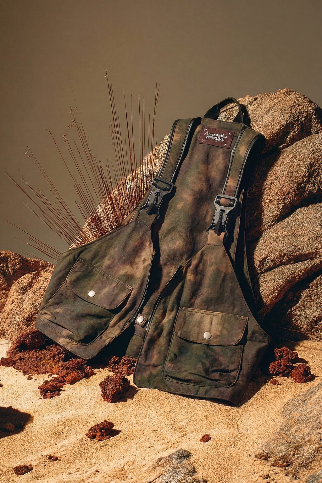 Andersson Bell - Andersson Bell X Brain Dead Triangolo Vest Backpack (Brown) product image 3 | TRAB K-Fashion Australia