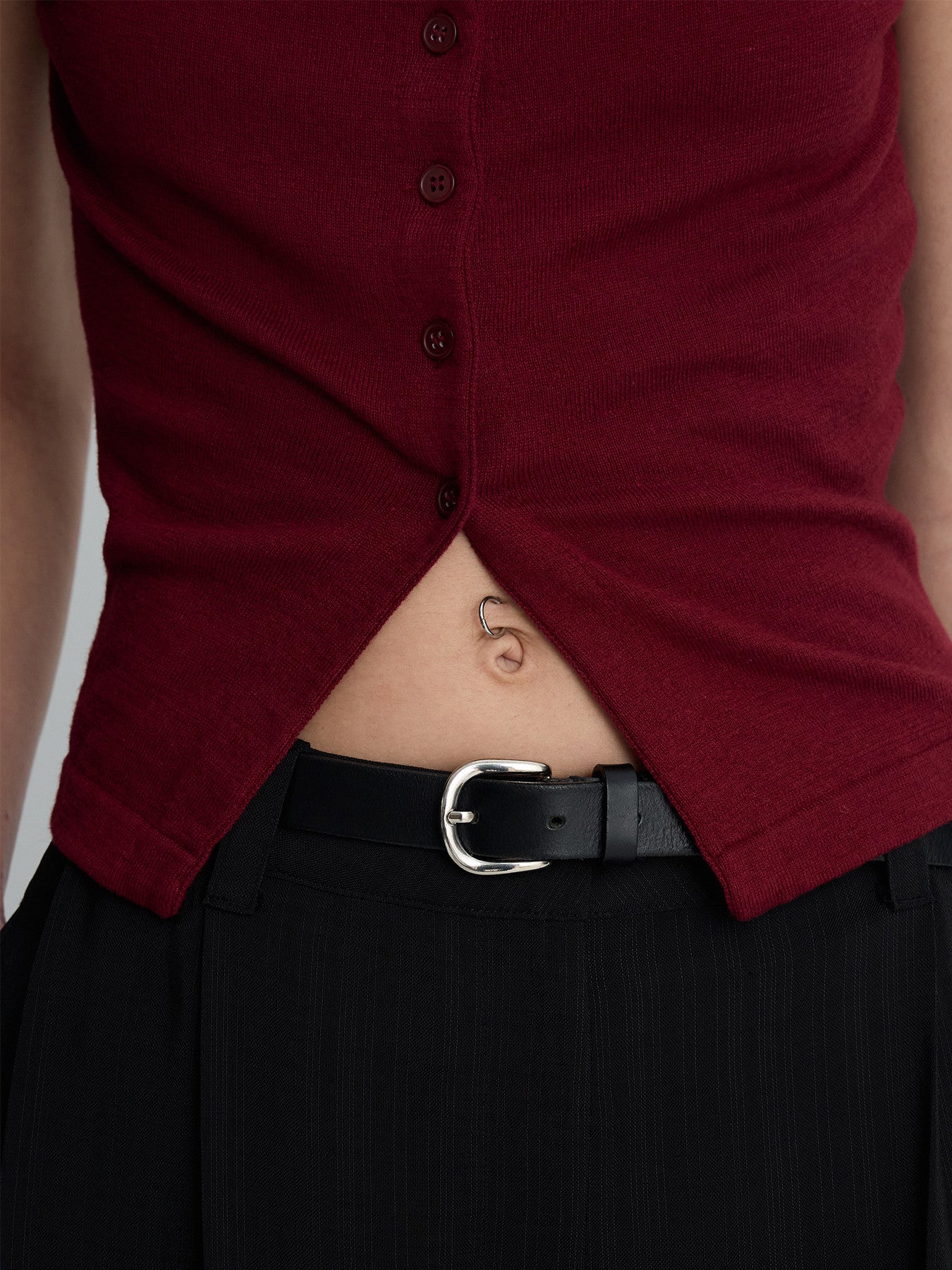 Tonywack - Silk Cotton Cap Sleeve Cardigan (Red) product image 5 | TRAB K-Fashion Australia