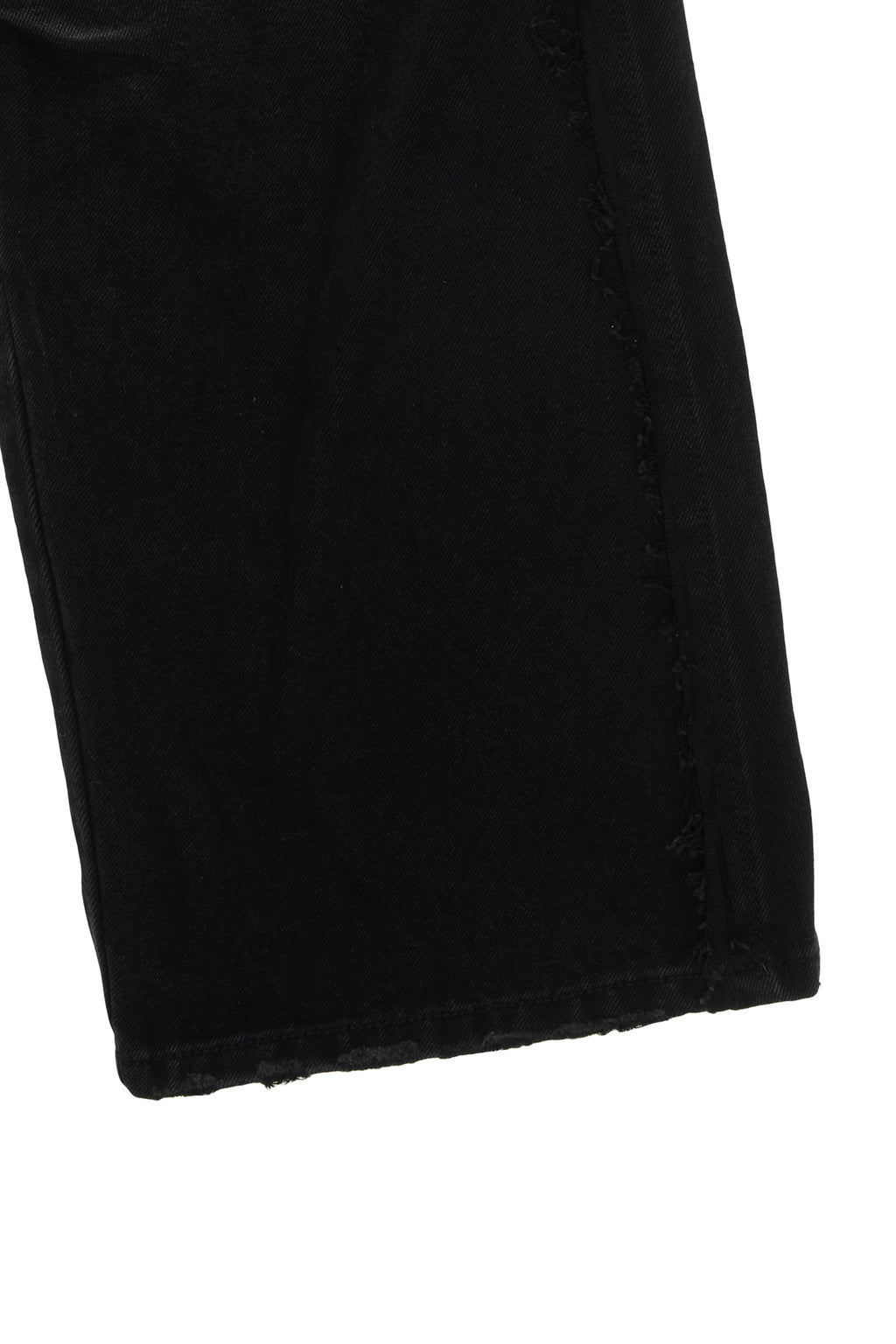 Matin Kim - Big Damage Brush Denim Pants (Black) product image 4 | TRAB K-Fashion Australia