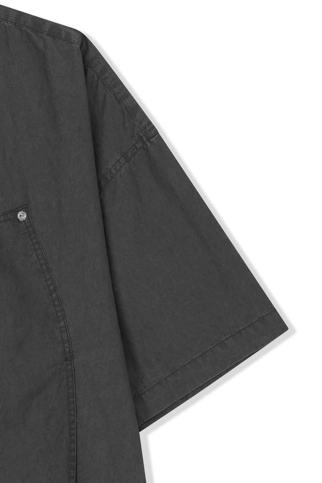 Matin Kim - Half Sleeve Pocket Shirt (Charcoal) product image 4 | TRAB K-Fashion Australia