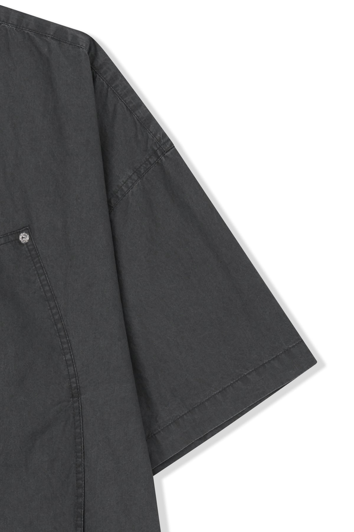 Matin Kim - Half Sleeve Pocket Shirt (Charcoal) product image 4 | TRAB K-Fashion Australia