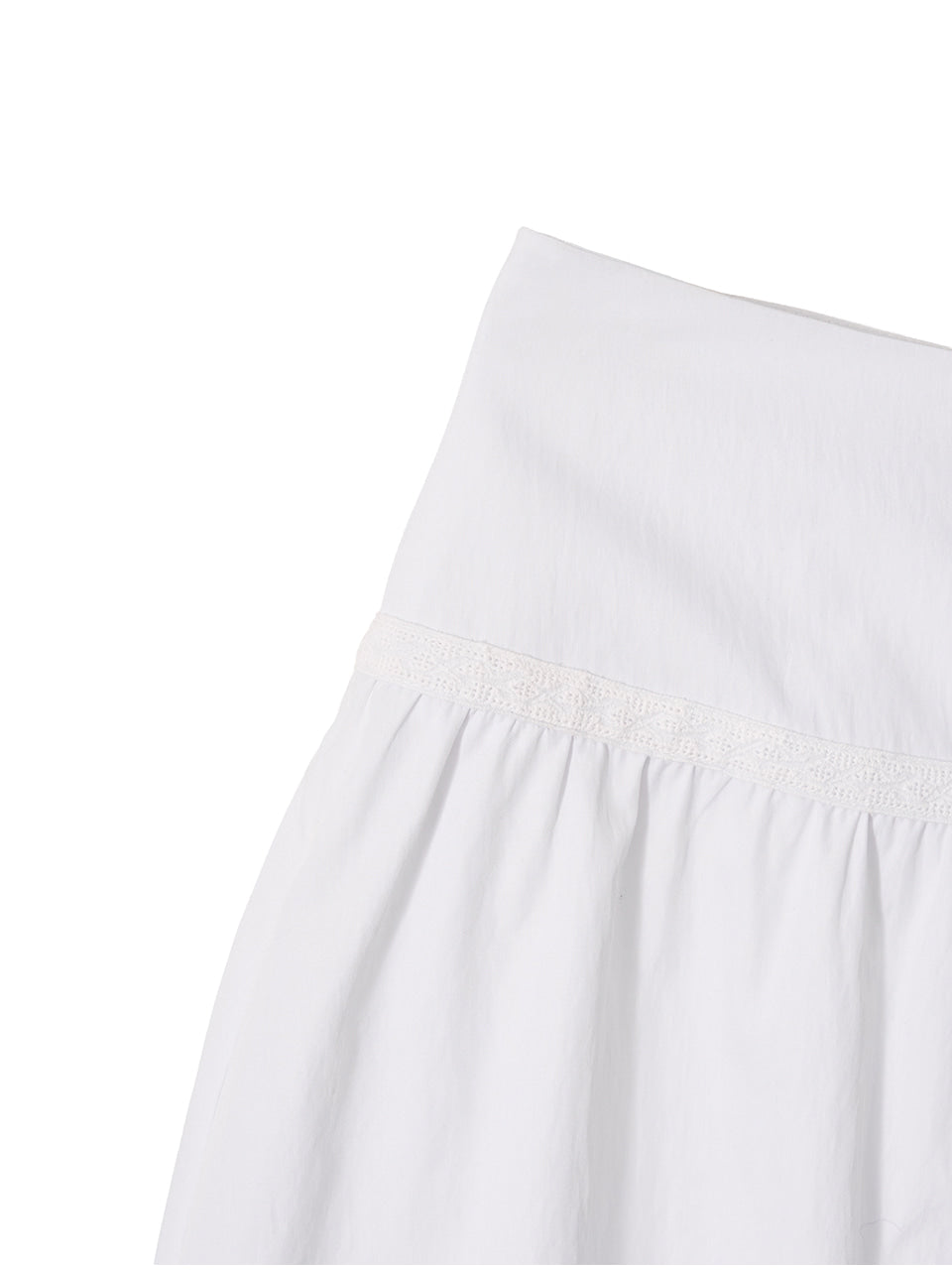 Kijun - Shirring Midi Skirt (White) product image 11 | TRAB K-Fashion Australia
