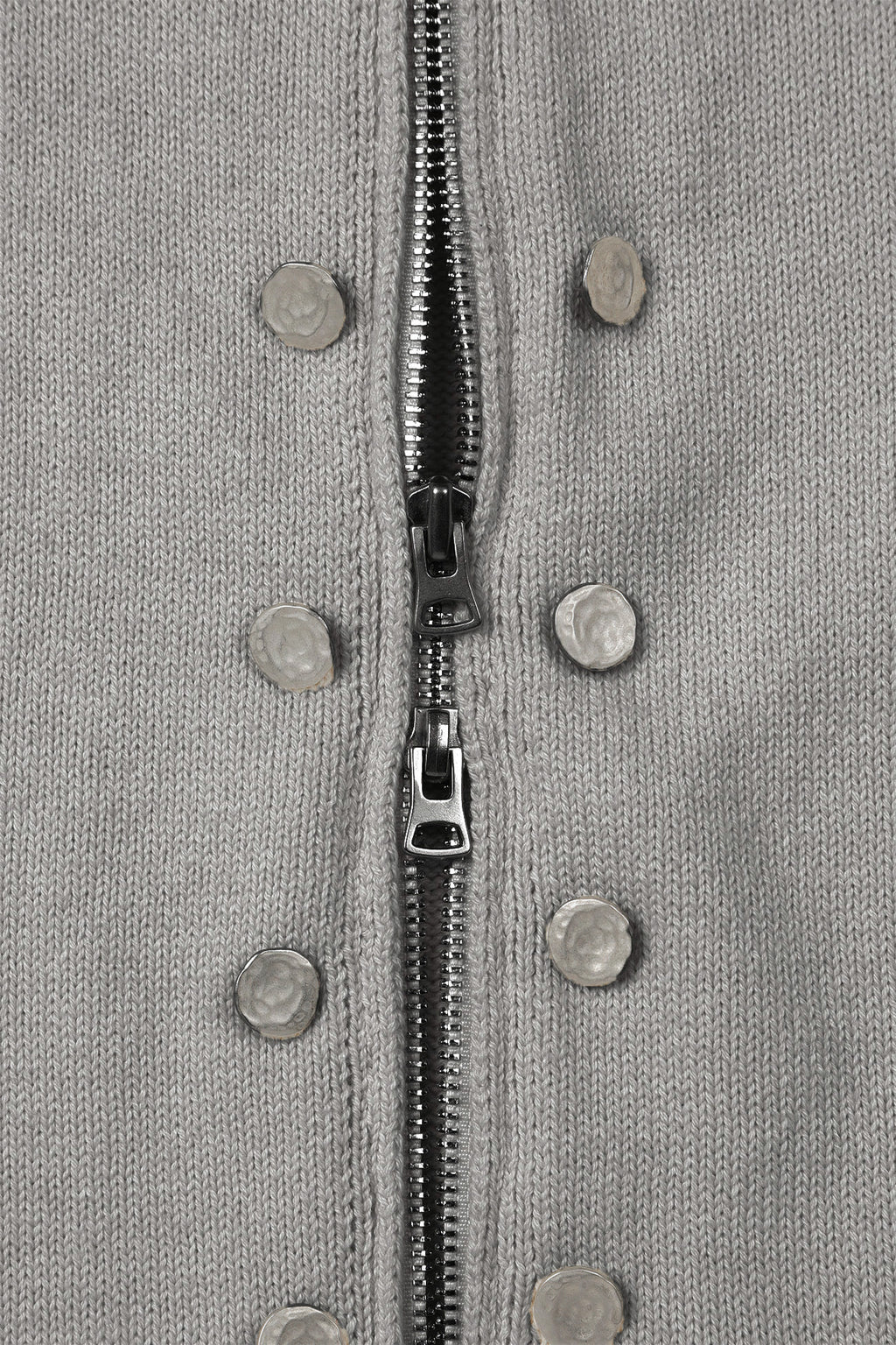 Deinet - High-Neck Stud Knit Outer (Melange Grey) product image 13 | TRAB K-Fashion Australia