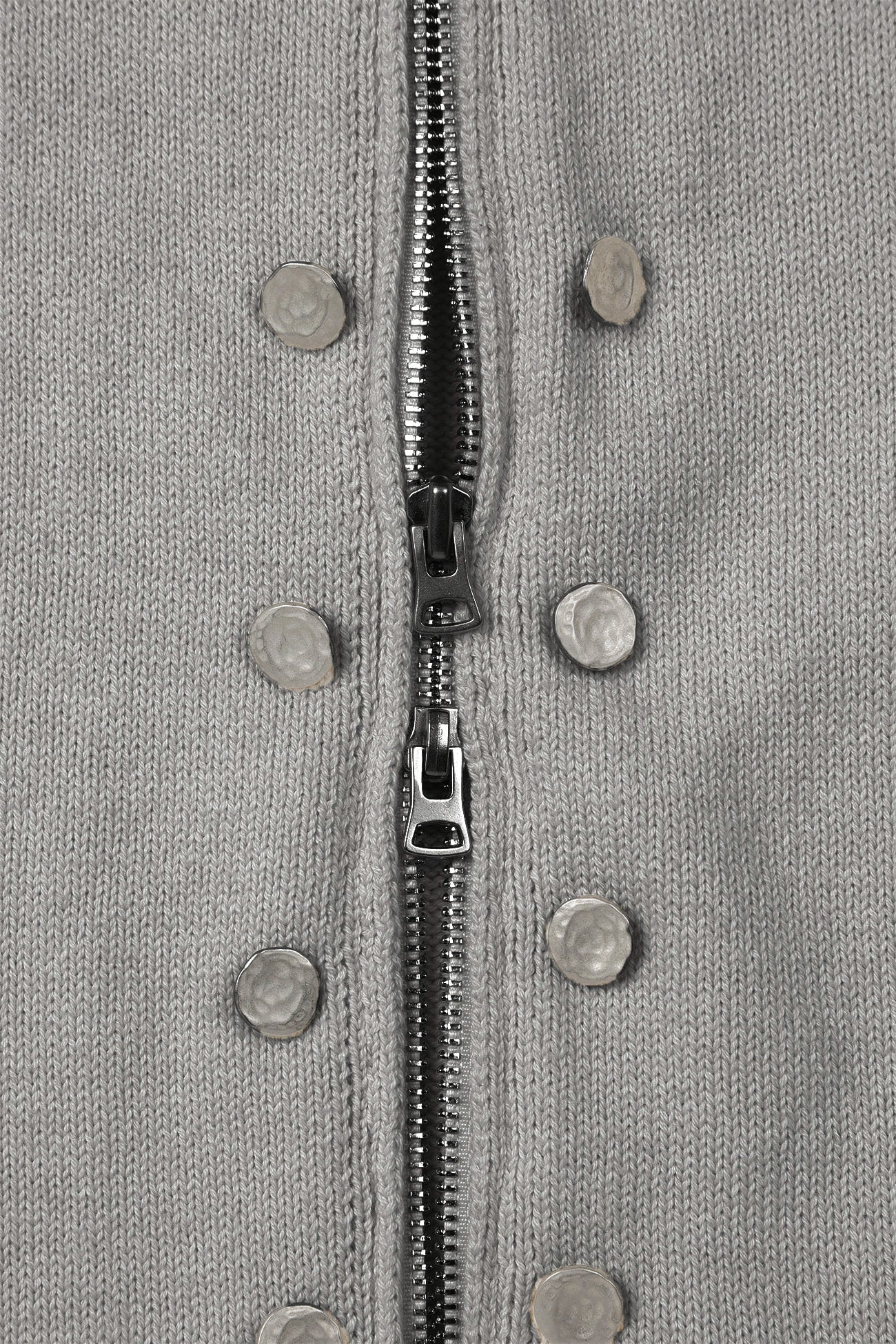Deinet - High-Neck Stud Knit Outer (Melange Grey) product image 13 | TRAB K-Fashion Australia