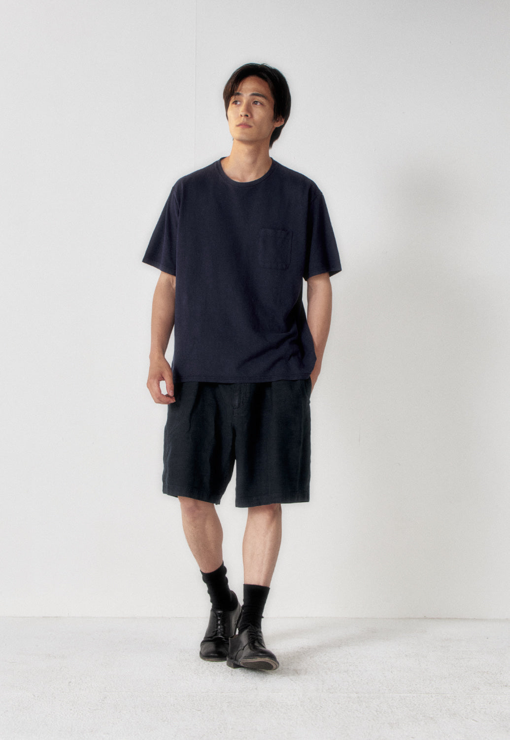 Art if acts - Linen Pocket Tee (Navy) product image 2 | TRAB K-Fashion Australia