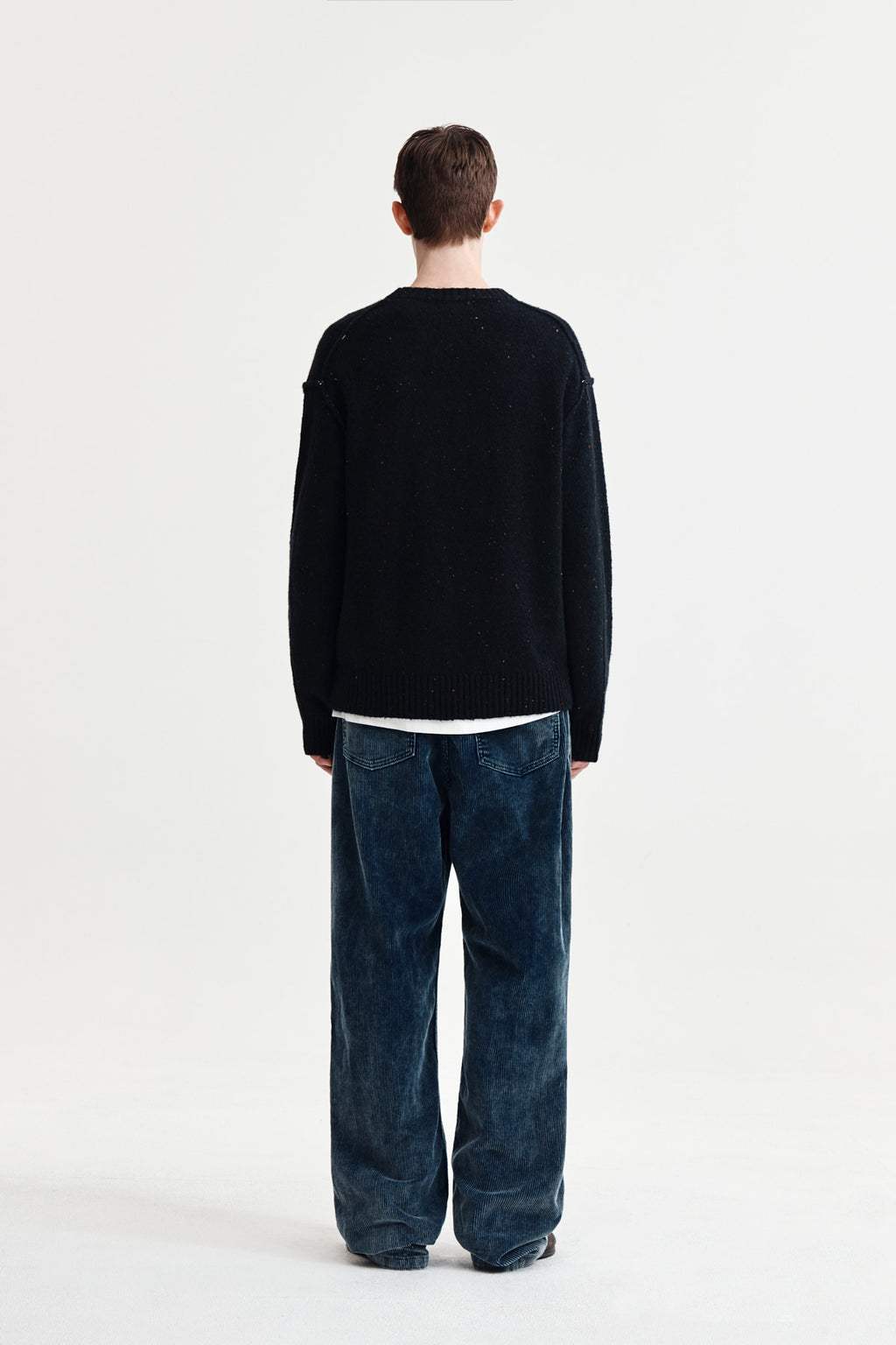Matin Kim - Matin Mixed Yarn Knit Pullover (Dark Navy) product image 12 | TRAB K-Fashion Australia