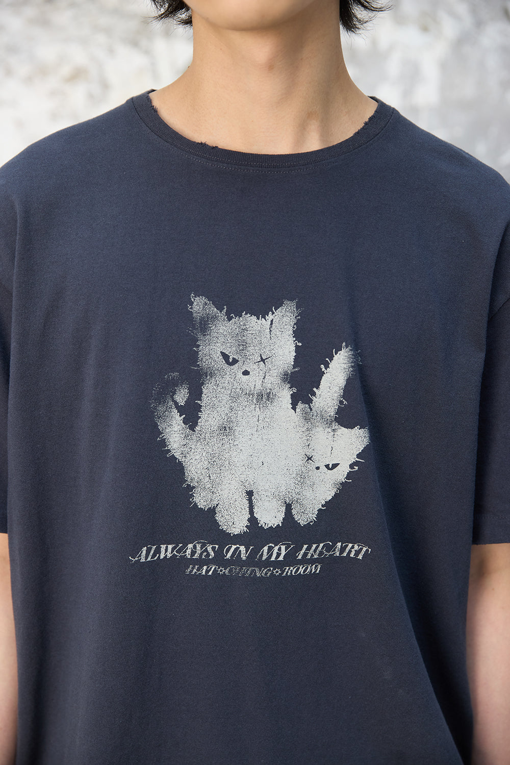 Hatchingroom - VTG Ghost Cat Tee 1/2 Dark (Navy) product image 9 | TRAB K-Fashion Australia