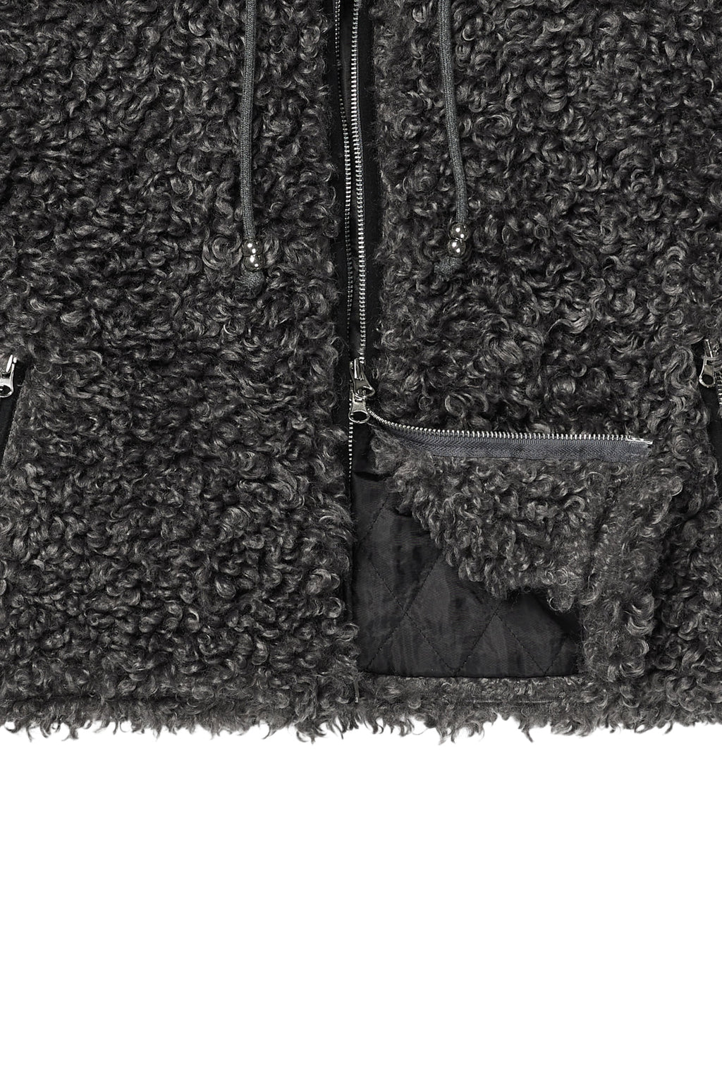 Deinet - Faux Fur Hood Jacket (Charcoal) product image 19 | TRAB K-Fashion Australia