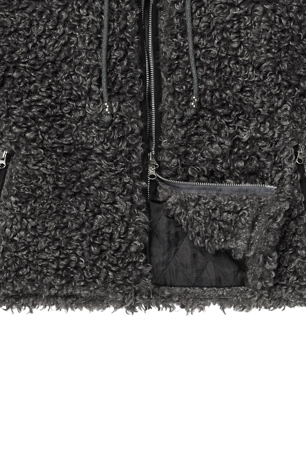 Deinet - Faux Fur Hood Jacket (Charcoal) product image 19 | TRAB K-Fashion Australia