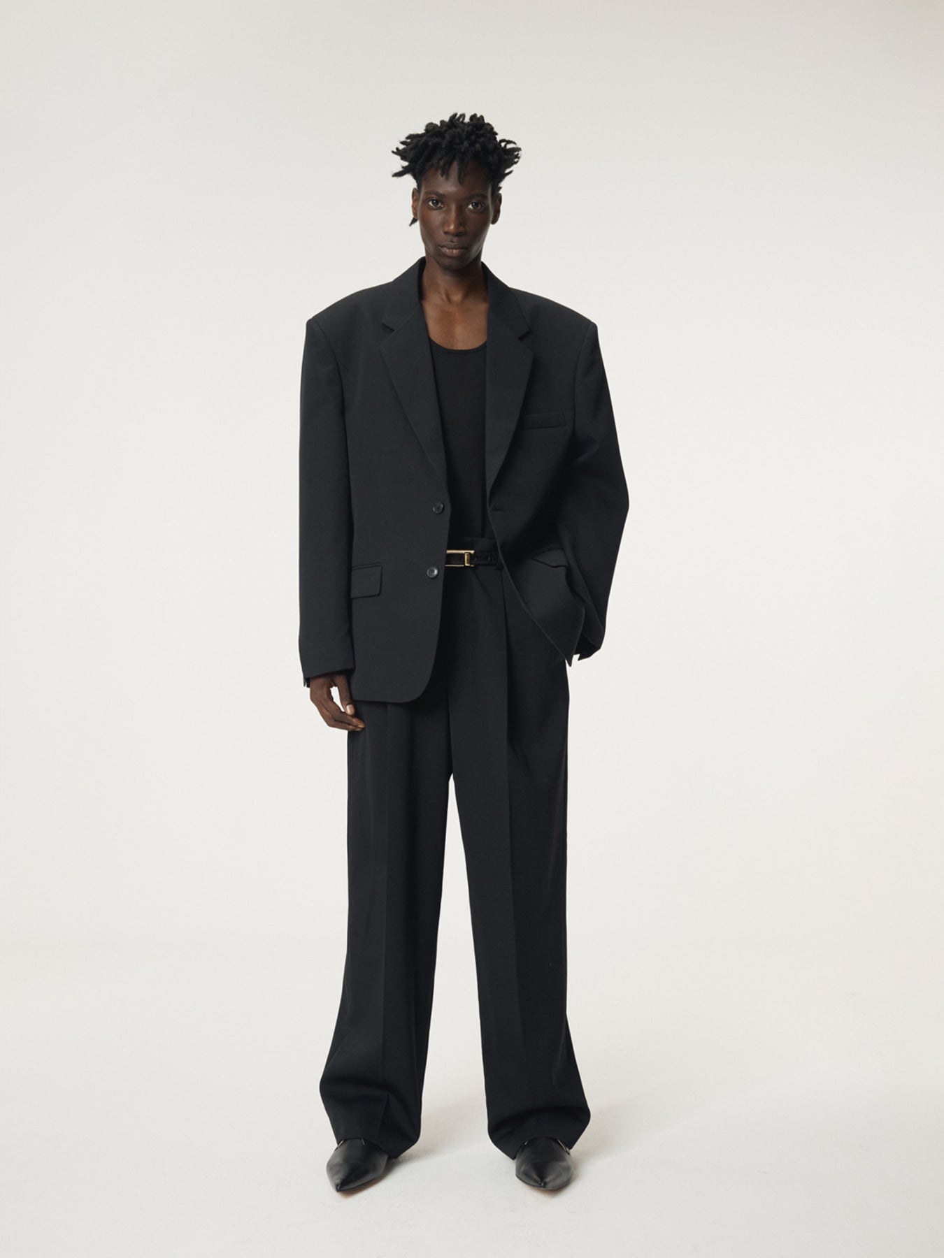 Recto - Structured Wool Blend Single Jacket (Black) product image 5 | TRAB K-Fashion Australia