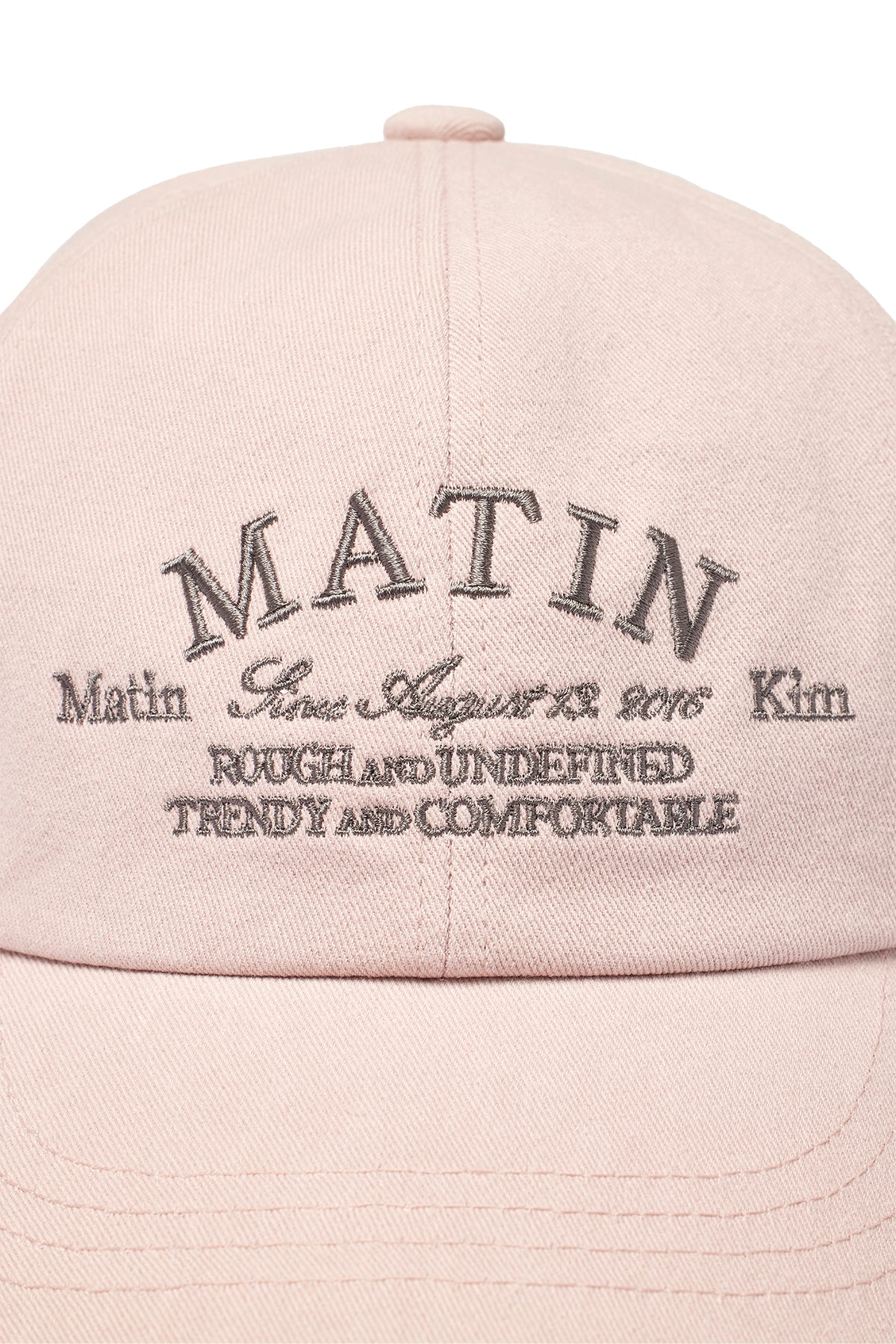 Matin Kim - Lettering Flat Brim Cap (Pink) product image 4 | TRAB K-Fashion Australia
