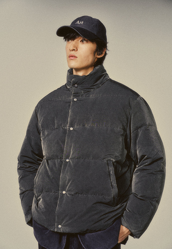 Art if acts - Garment Washed Puffer Down Jacket (Faded Black) product image 8 | TRAB K-Fashion Australia