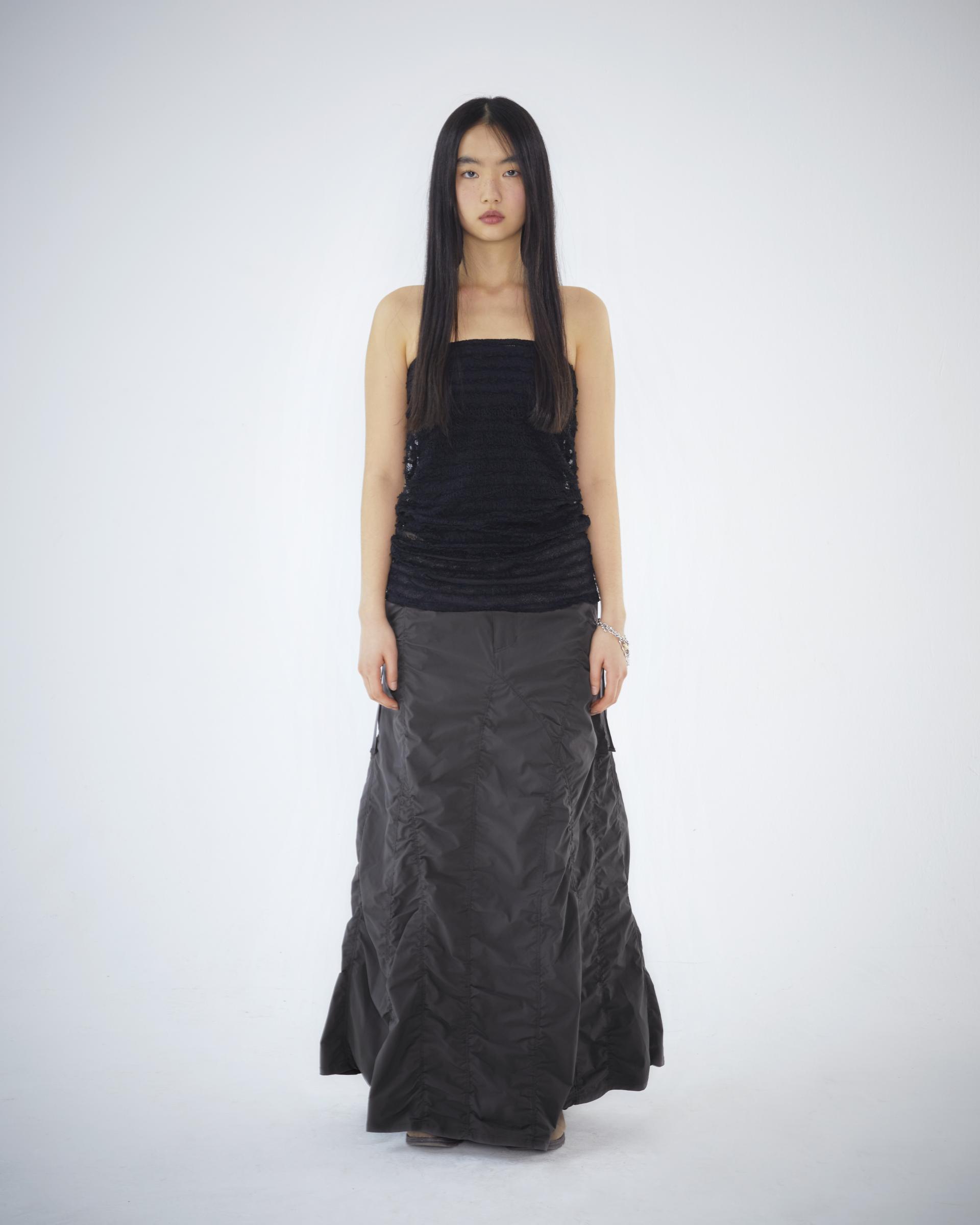 Coyseio - Wave Stitch Tube Top (Black) product image 13 | TRAB K-Fashion Australia