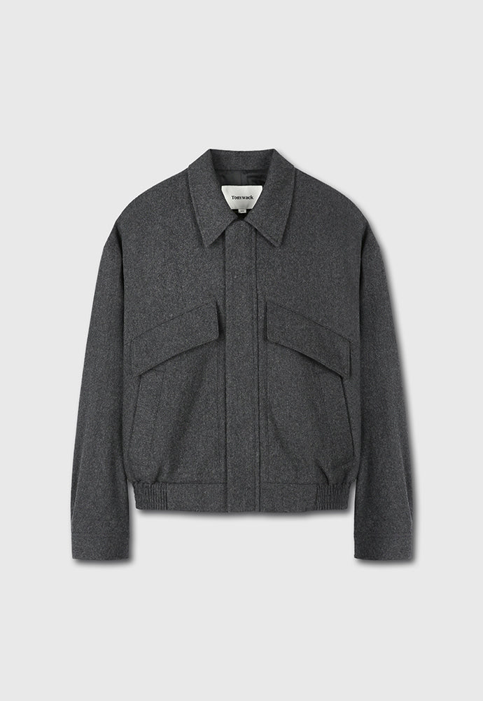 Tonywack - Virgin Wool Multi-Pocket Blouson (Dark Grey) product image 7 | TRAB K-Fashion Australia