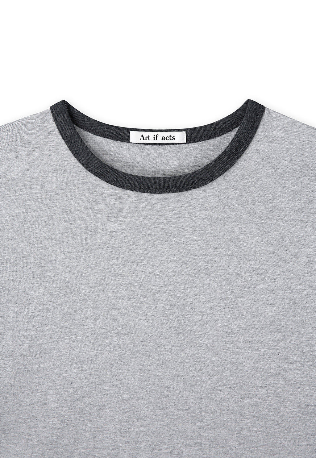 Art if acts - Slub Ringer Tee (Grey/Charcoal) product image 8 | TRAB K-Fashion Australia
