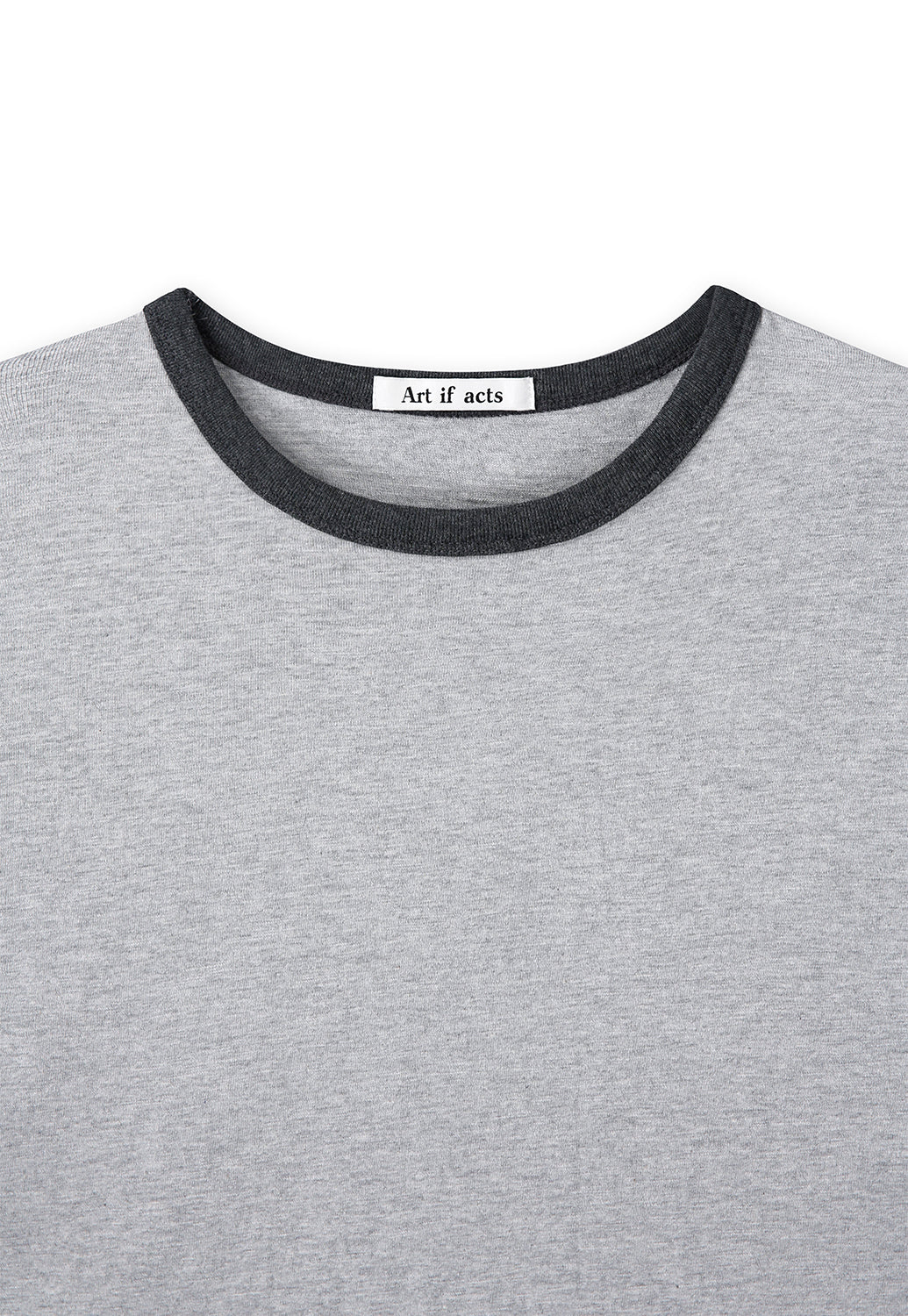 Art if acts - Slub Ringer Tee (Grey/Charcoal) product image 8 | TRAB K-Fashion Australia