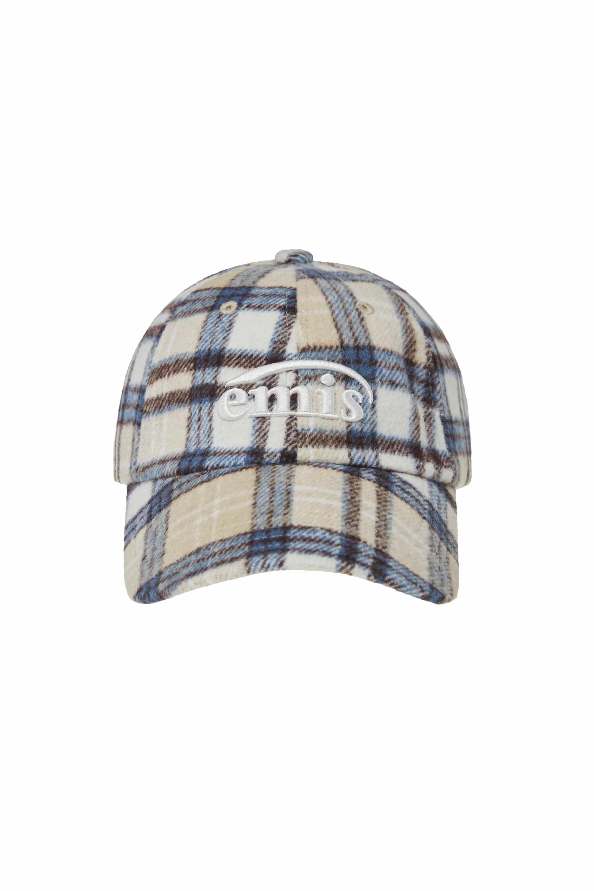 Emis - Multi Color Check Ball Cap (Beige) product image 1 | TRAB K-Fashion Australia