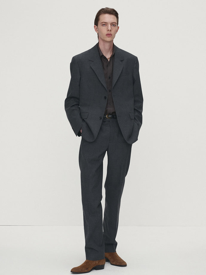 Tonywack - New Signature Virgin Wool Tailored Trousers (Grey) product image 4 | TRAB K-Fashion Australia