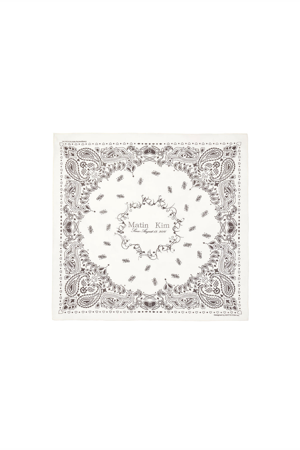 Matin Kim - Matin Vintage Printed Bandana (Ivory) product image 1 | TRAB K-Fashion Australia
