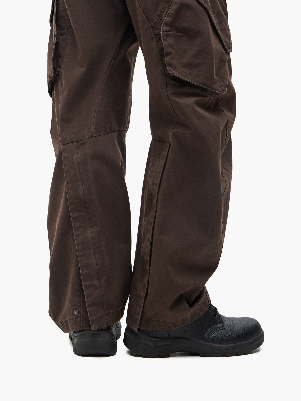 Jiyong Kim - Multi-Pocket Trousers (Brown) product image 8 | TRAB K-Fashion Australia