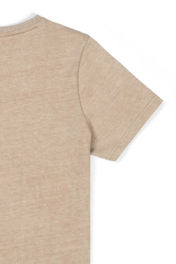 Ioedle - Freefall Fastening Boat Neck T-Shirt Yellow (Brown) product image 1 | TRAB K-Fashion Australia