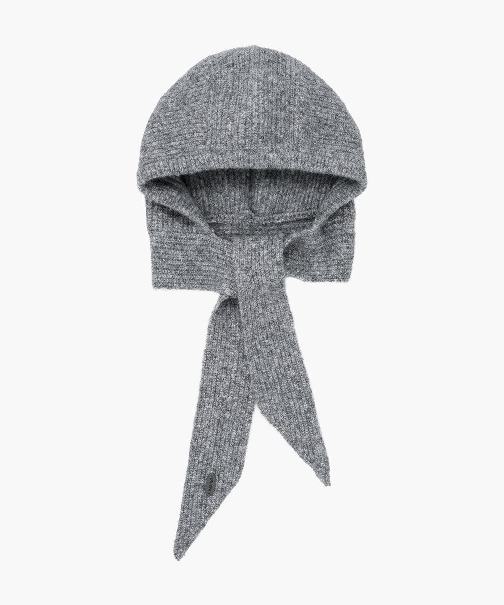 Marithe & Francois Girbaud - Regular Logo Scarf Balaclava (Melange Gray) product image 1 | TRAB K-Fashion Australia