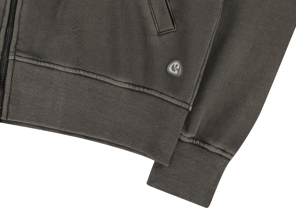 Coyseio - Vintage Tape Hood Zip-Up (Ash Brown) product image 15 | TRAB K-Fashion Australia