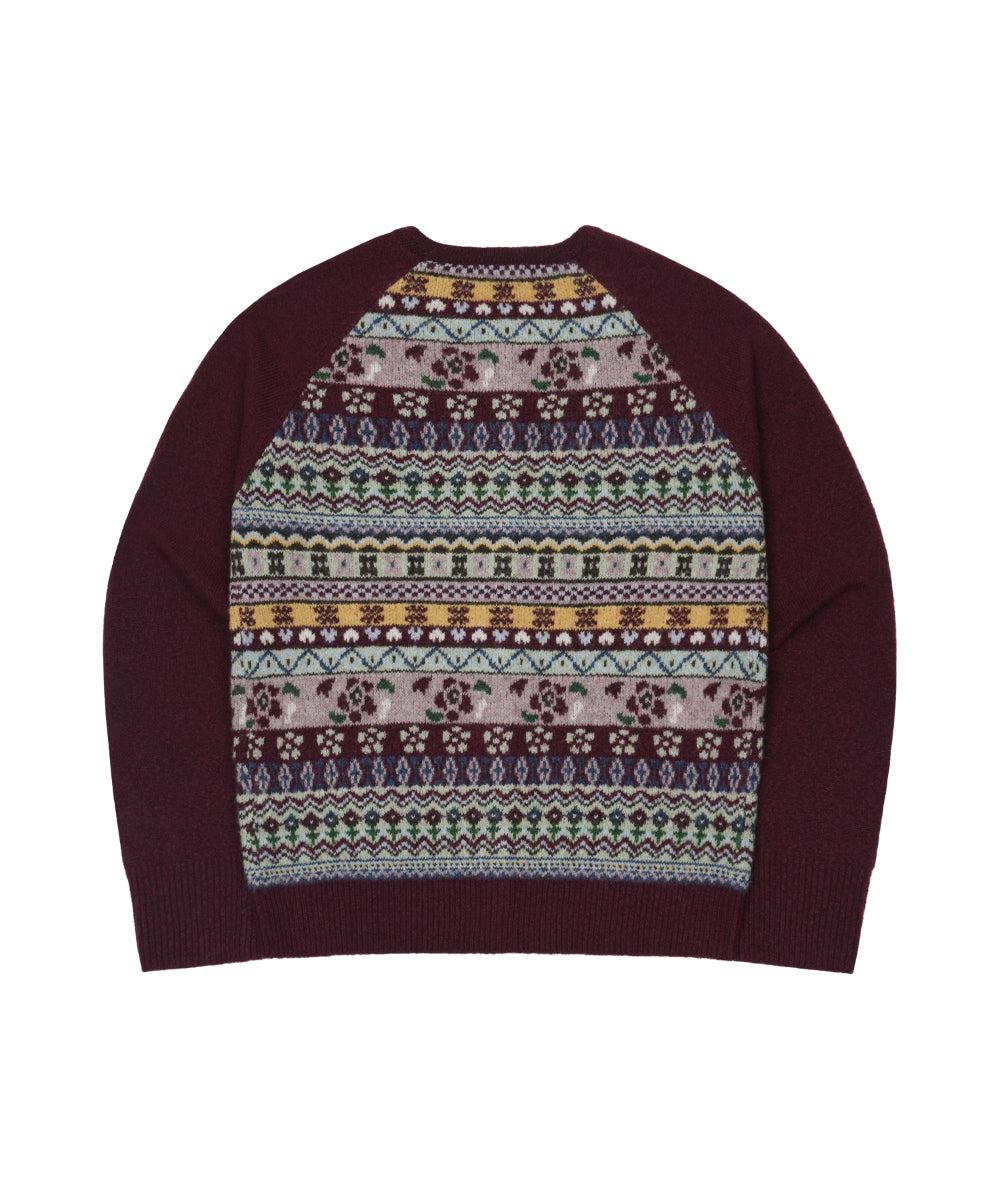 Coyseio - Cottage Knit Cardigan (Wine) product image 11 | TRAB K-Fashion Australia