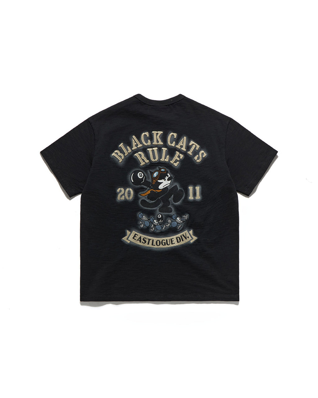 Eastlogue - Felix Shot-put Embroidered T-shirts (Black) product image 1 | TRAB K-Fashion Australia