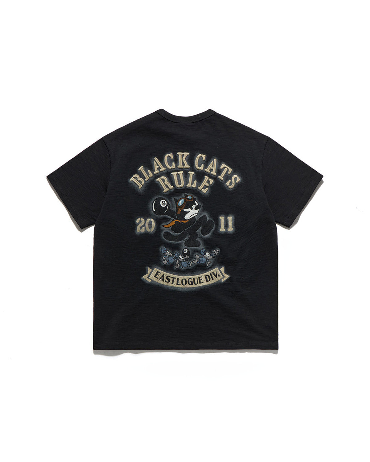 Eastlogue - Felix Shot-put Embroidered T-shirts (Black) product image 1 | TRAB K-Fashion Australia