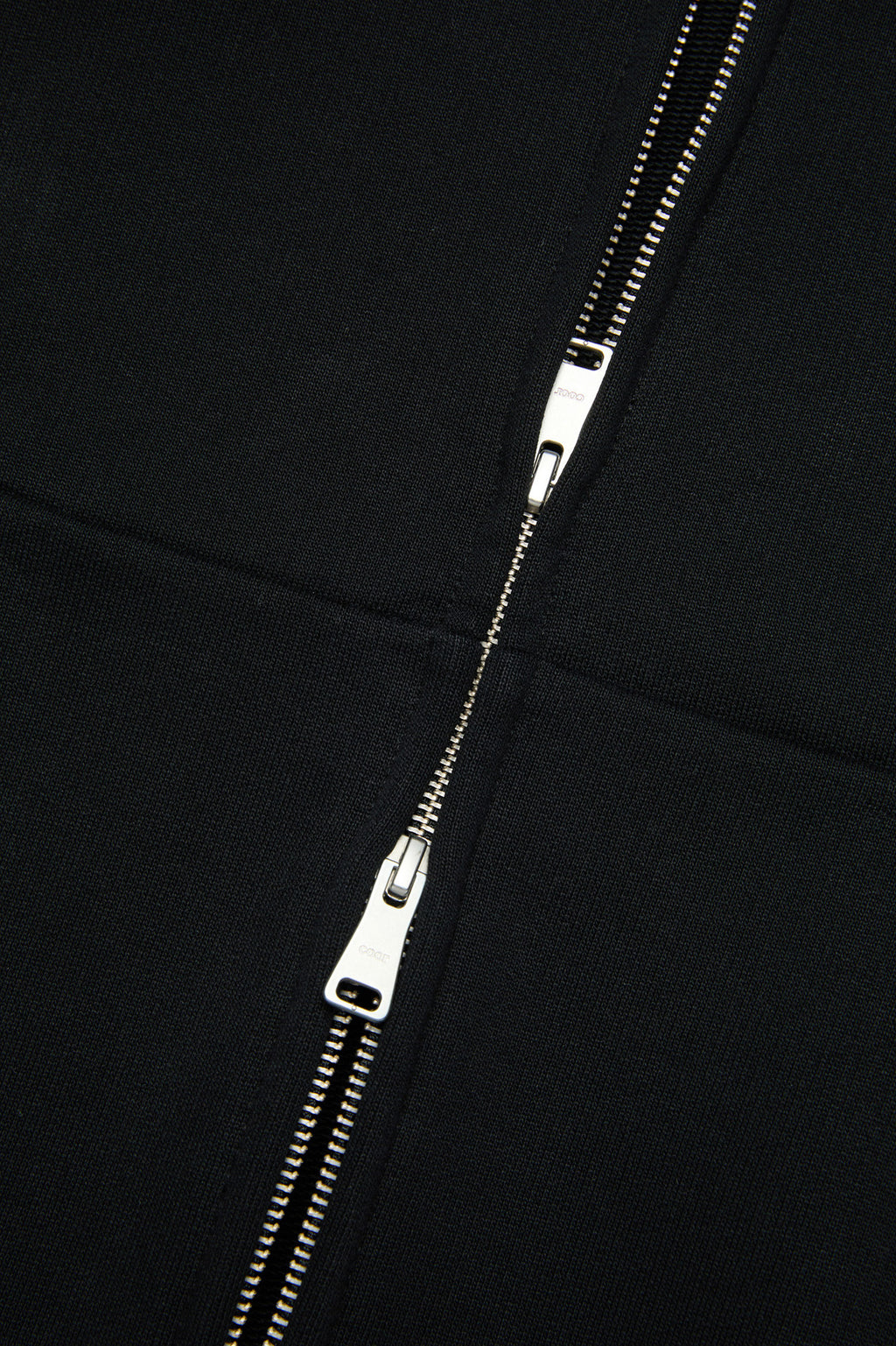 Coor - Minimal Cotton Hooded Zip Jumper (Black) product image 6 | TRAB K-Fashion Australia