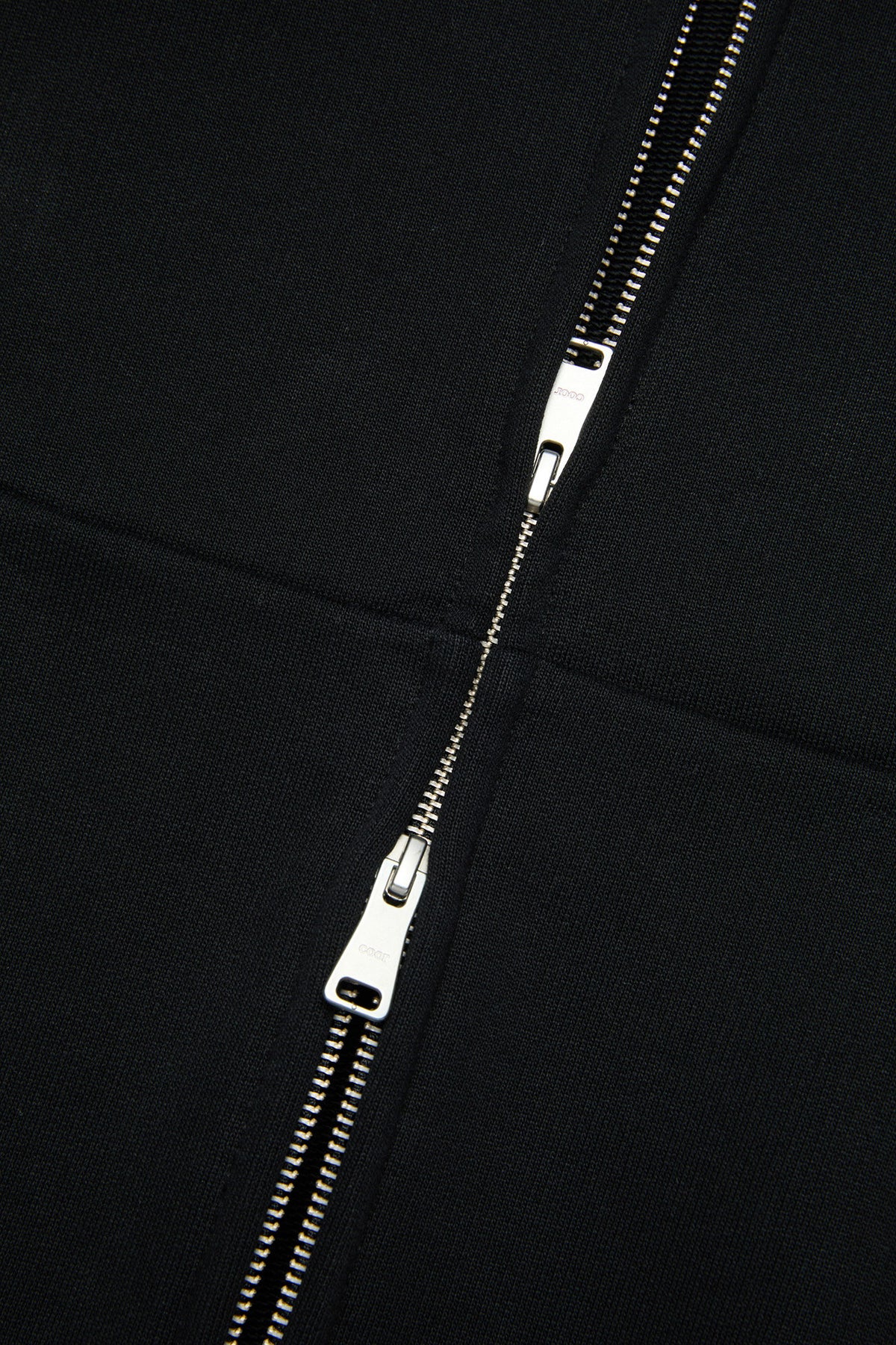 Coor - Minimal Cotton Hooded Zip Jumper (Black) product image 6 | TRAB K-Fashion Australia