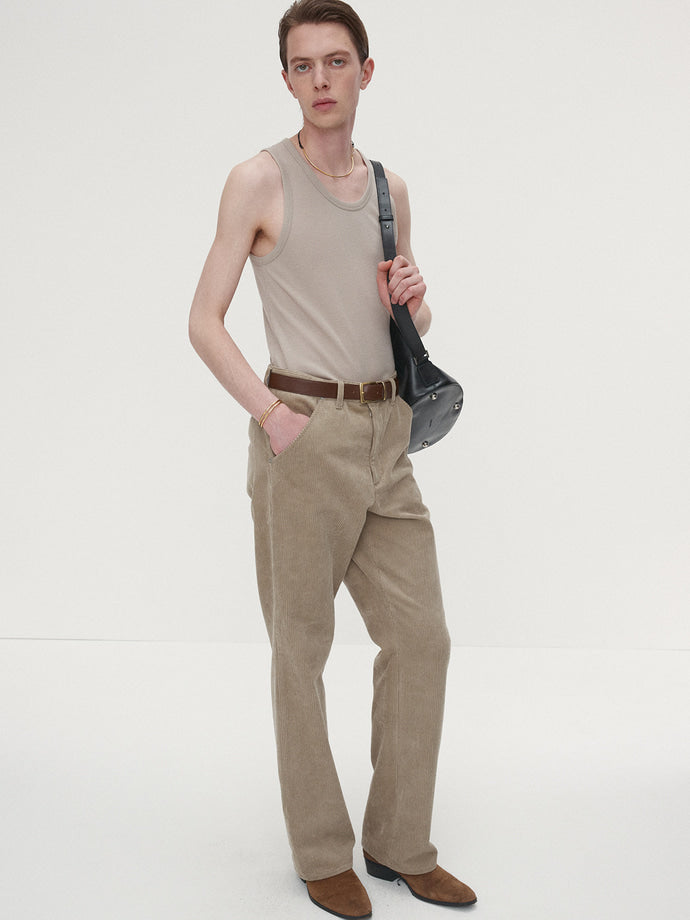 Tonywack - Corduroy Flared Pants (Pale Beige) product image 3 | TRAB K-Fashion Australia