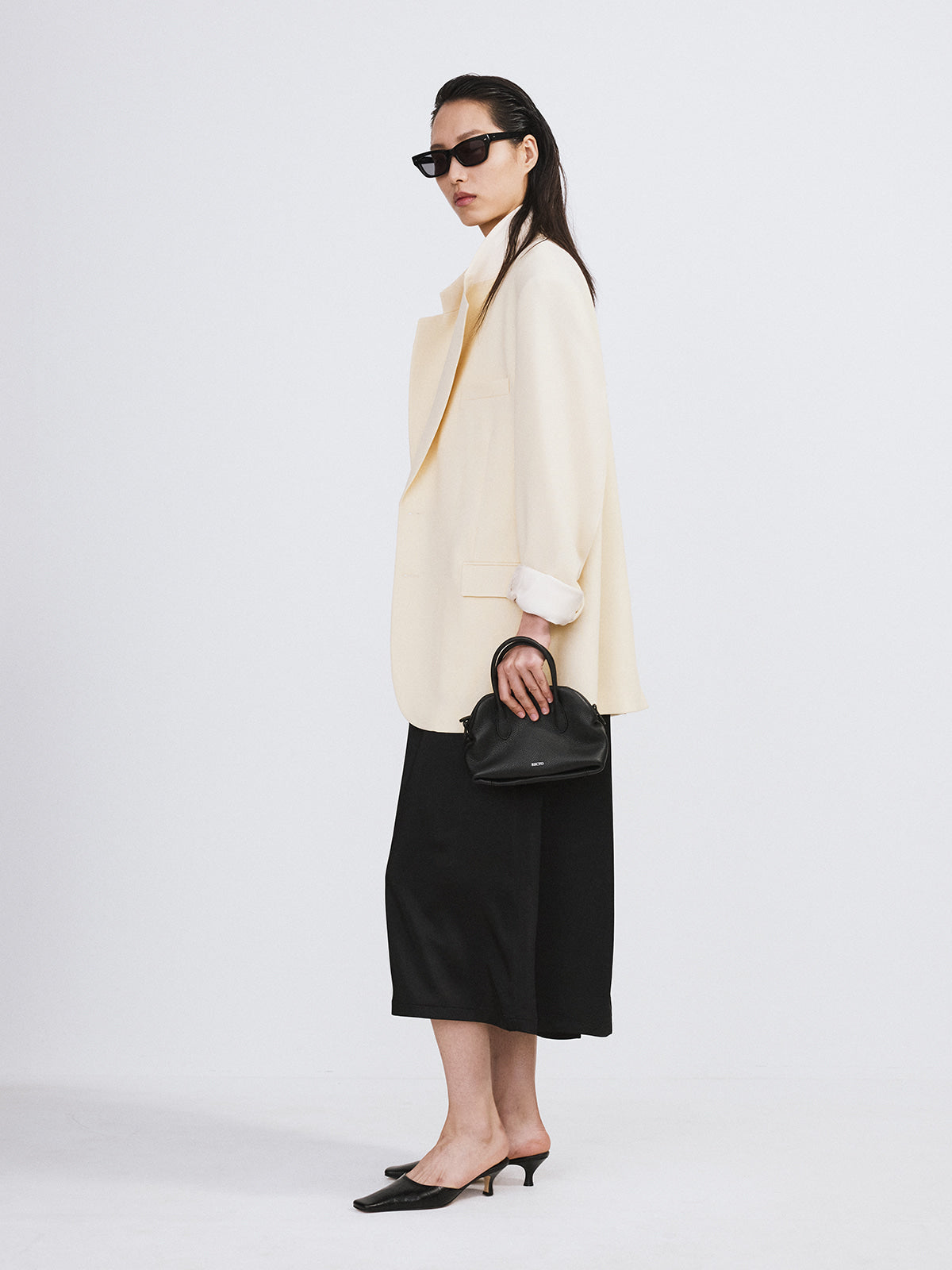 Recto - Oversized Structured Wool Jacket (Butter Beige) product image 2 | TRAB K-Fashion Australia