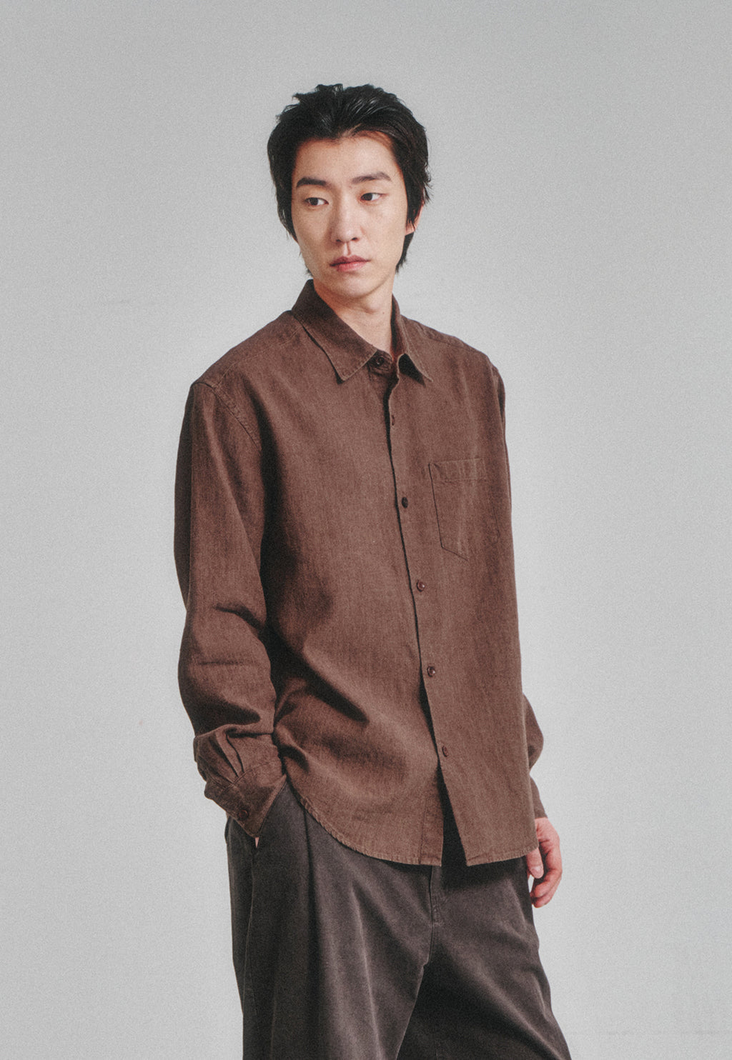 Art if acts - Washed Linen Shirt (Wood) product image 4 | TRAB K-Fashion Australia