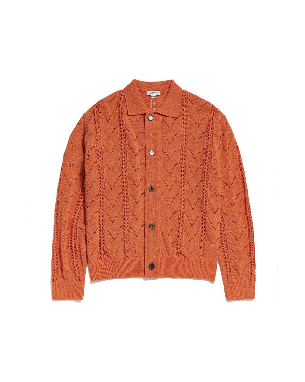 Eastlogue - Herringbone Crochet Cardigan (L.orange) product image 5 | TRAB K-Fashion Australia