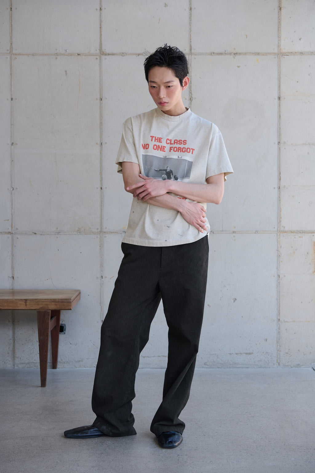STU - The Class T-shirt (Melange Grey) product image 2 | TRAB K-Fashion Australia