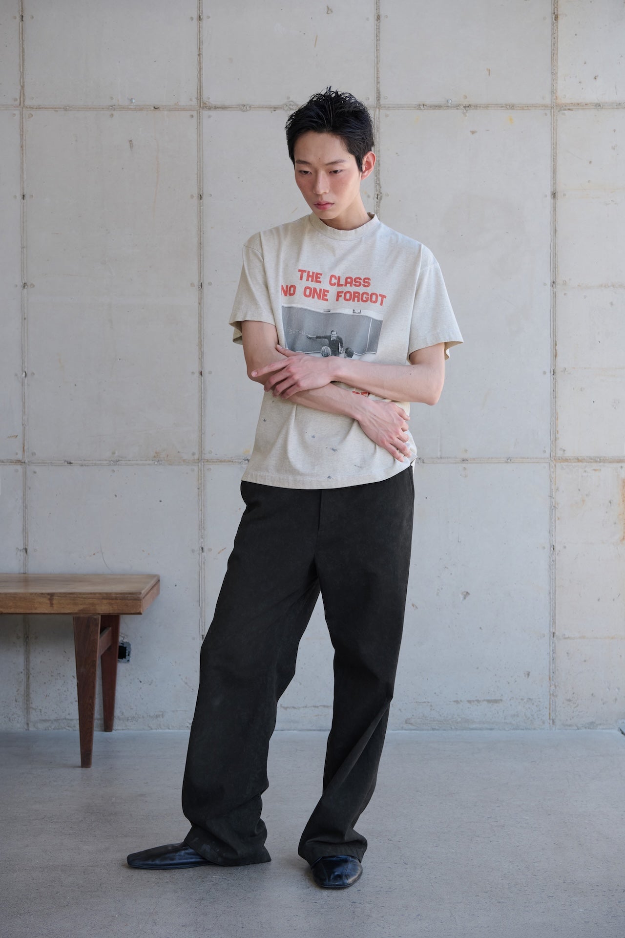 STU - The Class T-shirt (Melange Grey) product image 2 | TRAB K-Fashion Australia