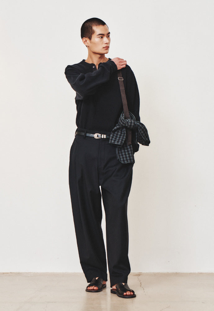 Art if acts - Wool Side Two Tuck Pants (Black) product image 5 | TRAB K-Fashion Australia