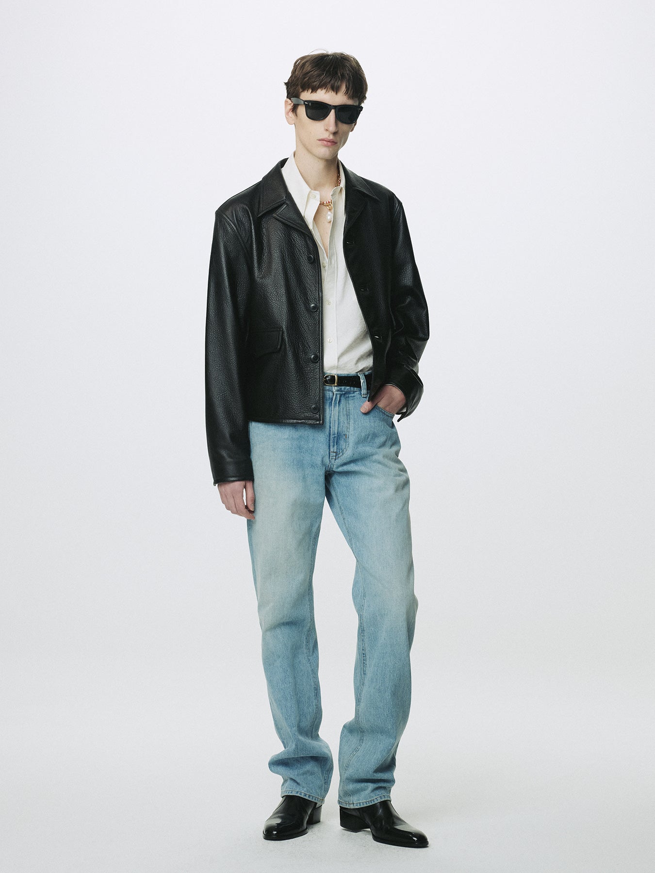 Tonywack - Vintage Lamb Leather Blouson (Black) product image 2 | TRAB K-Fashion Australia